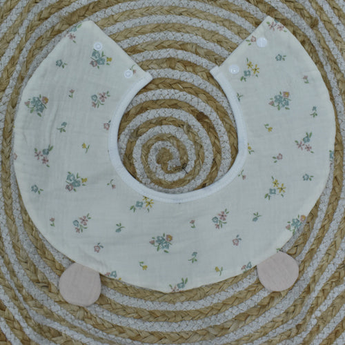 Baby Bibs Muslin 100% Cartoon Print Feeding Bibs for Infants, Soft, Gentle, Washable & Reusable, Comfortable for Newborns & Toddlers.