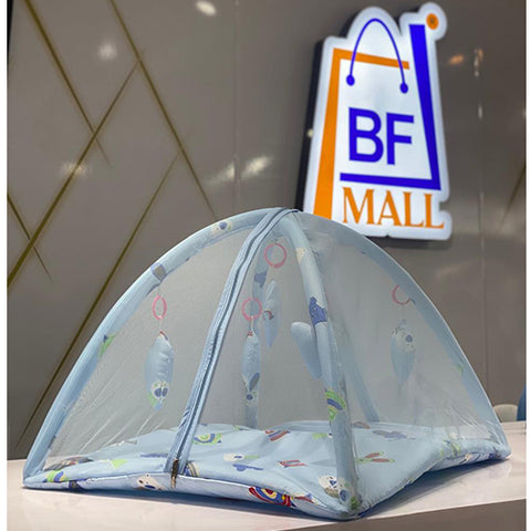 New Born Baby Bedding Play Gym Mattress with Net (Mouse Print)