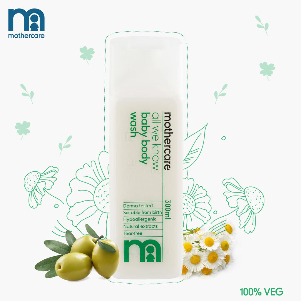 Mothercare All We Know Baby Body Wash 300ml – White