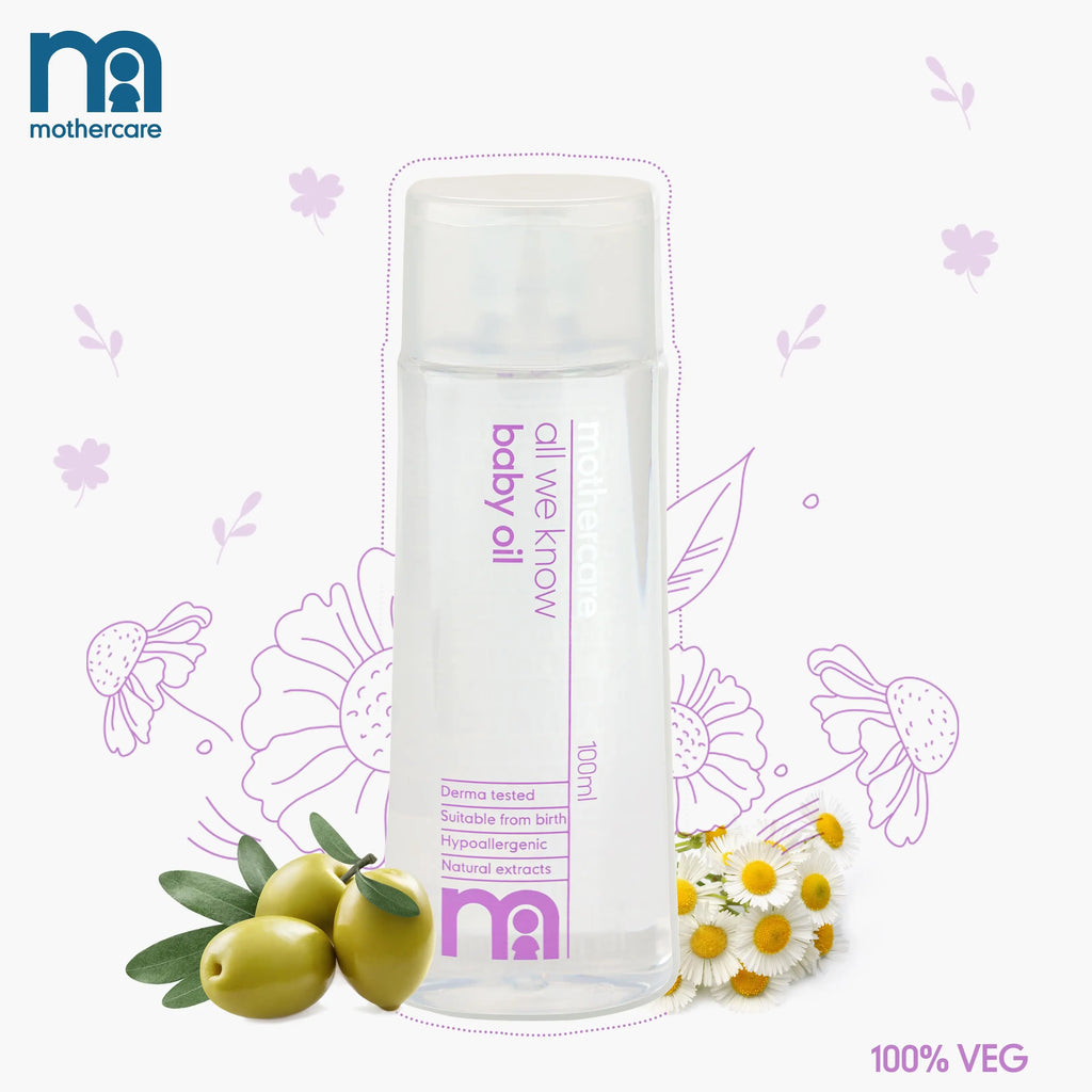 Mothercare All We Know Baby Oil 100ml – Transparent