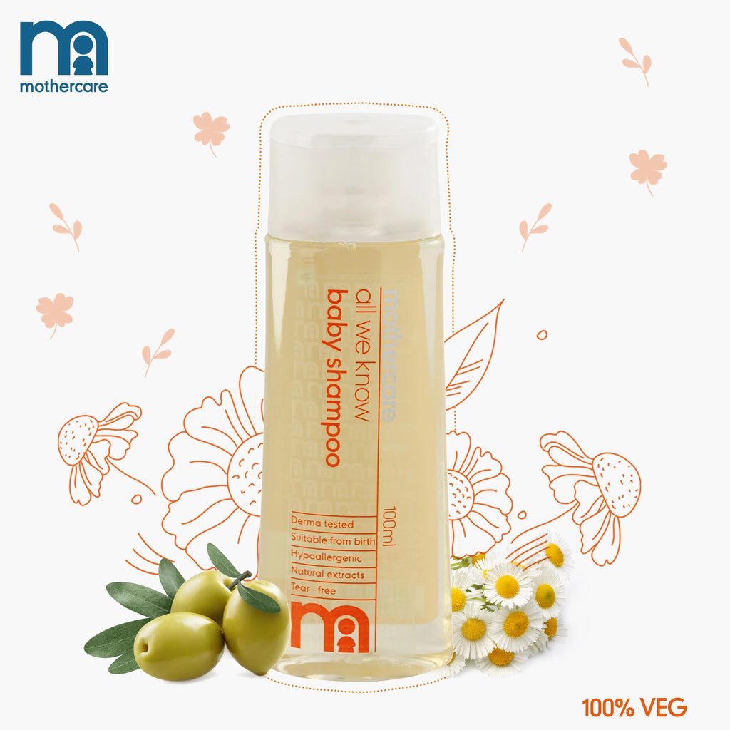 Mothercare All We Know Baby Shampoo 100ml – Orange