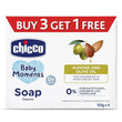 Chicco Baby Moments Soap 125g Buy 3 Get 1 Free For Nourished & Moisturised Skin With Natural Care of Almond & Olive Oil