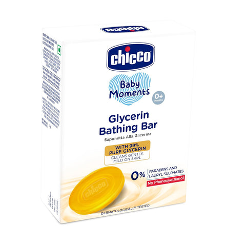 Chicco Baby Moments Glycerin Bathing Bar with 99% Pure Glycerin 75g