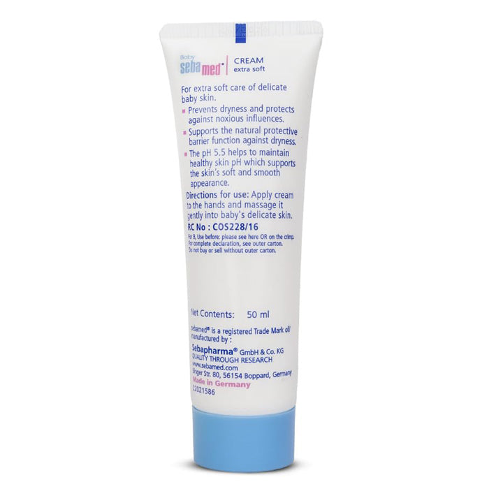 Sebamed Baby Cream Extra Soft - pH 5.5 - Ideal for Dry Skin- 200 ml