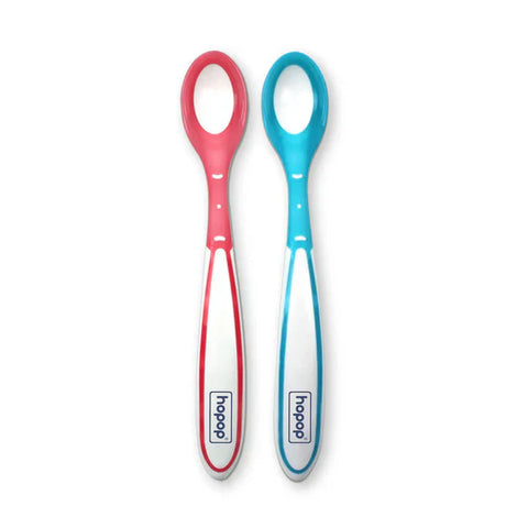 Hopop  Heat-Sensitive with Color Changing Baby Feeding Spoons.