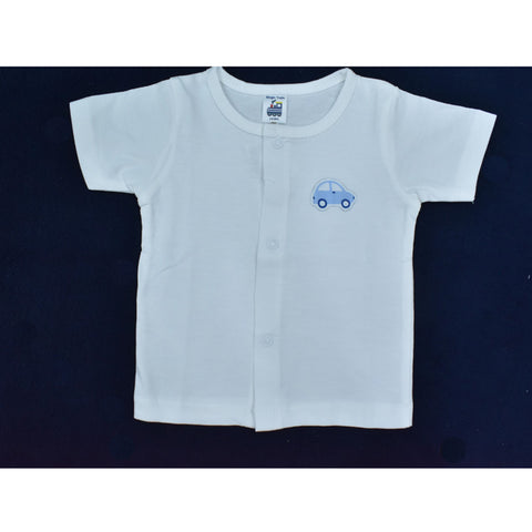 Plain Hosiery Half Sleeves Jhabla for kids - 100% Cotton Soft & Breathable Infant Top.