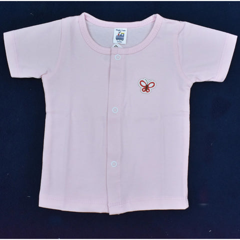 Plain Hosiery Half Sleeves Jhabla for Baby Boys - 100% Cotton Soft & Breathable Infant Top.