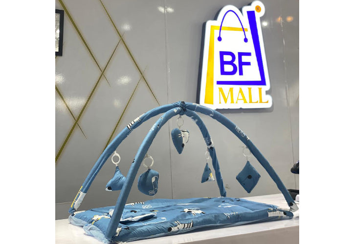 New Born Baby Bedding Play Gym Mattress with Net ( Animal Print)