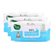 Mother Sparsh 99% Pure Water (Unscented) Baby Wipes I Natural Plant Made Cloth - Super Thick I 72pcs/Pack - BUY 2 GET 1 FREE