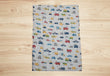 Baby Cotton Crush Muslin Godadi with Vehicle Print Design in Multicolor
