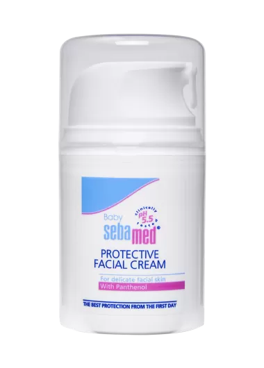 Sebamed Baby Protective Facial Cream - Vitamin E for Soft Skin - Ideal for salivary rashes - 50ml