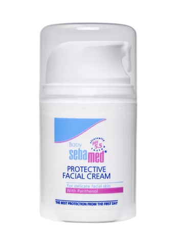 Sebamed Baby Protective Facial Cream - Vitamin E for Soft Skin - Ideal for salivary rashes - 50ml
